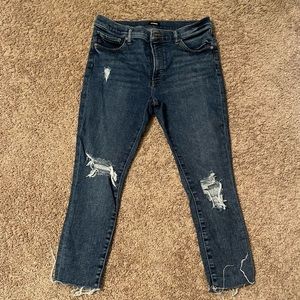 Express Skinny Mid Rise Jeans - Size 12S